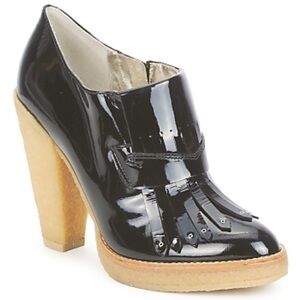 Belle Siegerson Morrison Loafer Style Platform Heels Sz 8